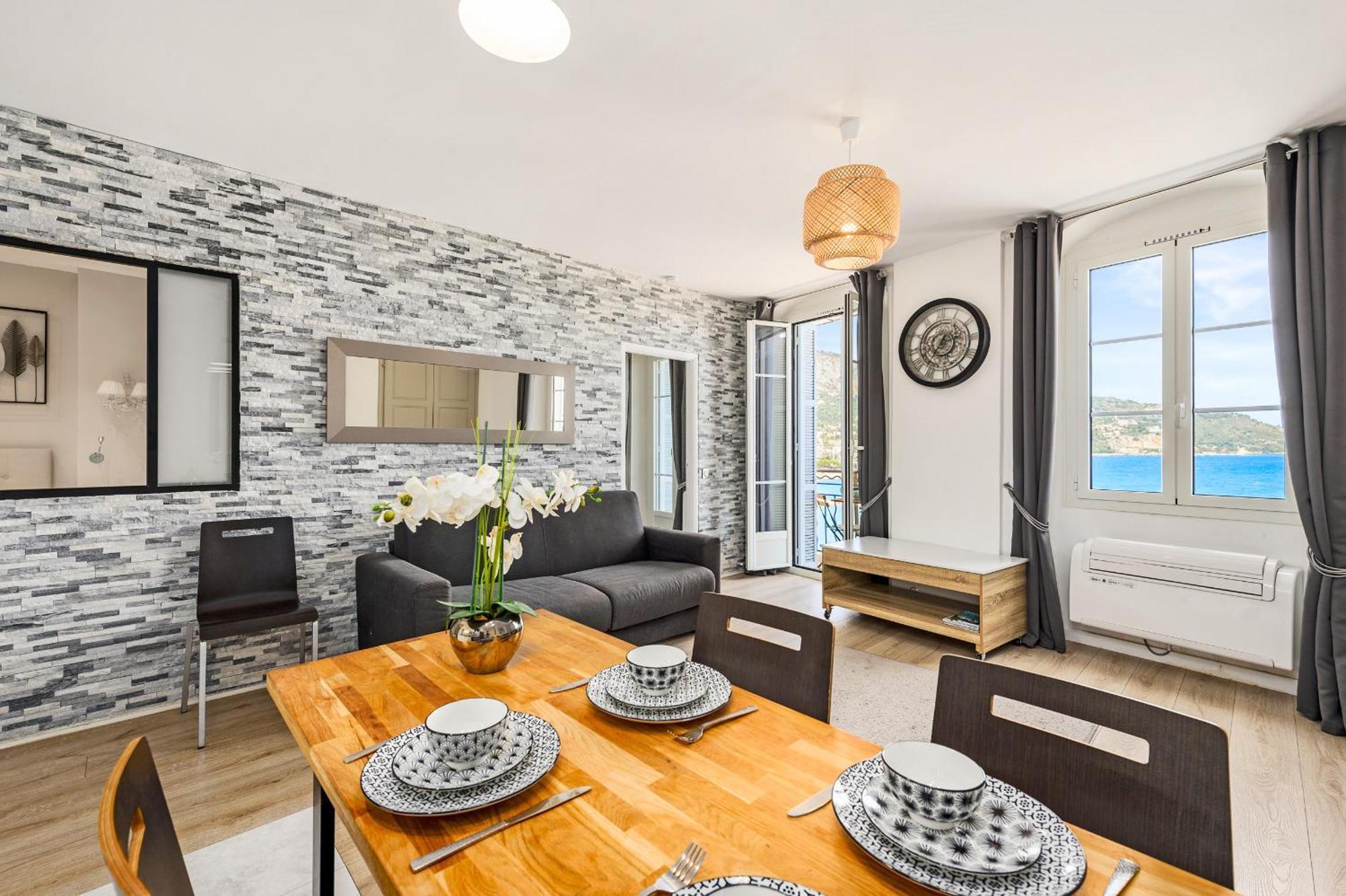 "Rue Longue" Vue Mer, Spacieux, Renove Menton Exterior foto