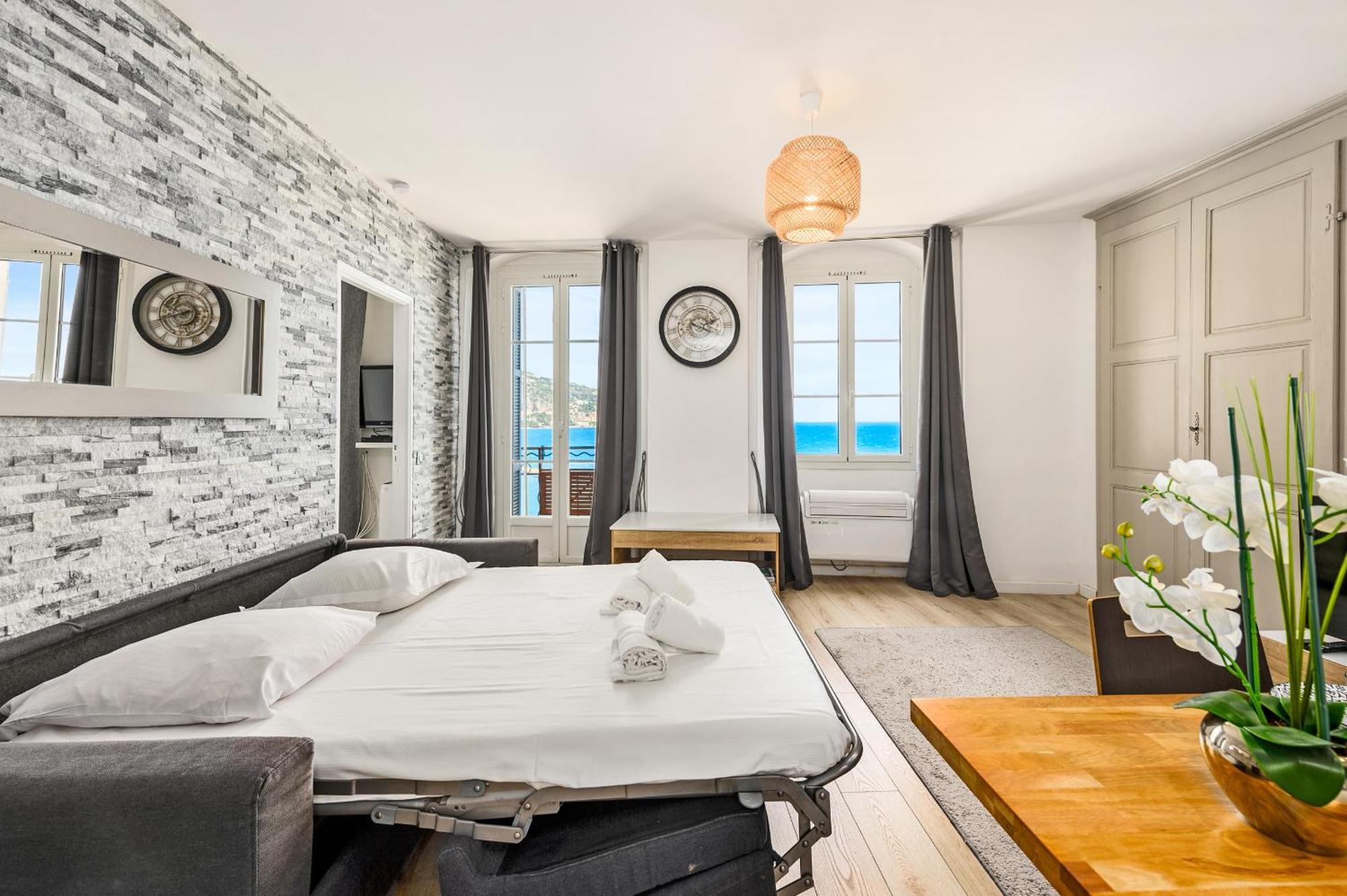 "Rue Longue" Vue Mer, Spacieux, Renove Menton Exterior foto
